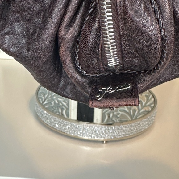 FENDI BABY SPY BAG, Dark Brown Leather baguette - Picture 7 of 16